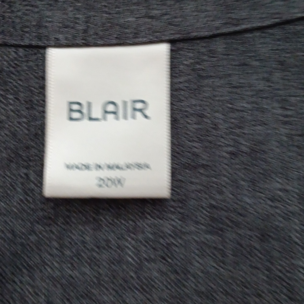 Blair One Button Gray Blazer Women's 20 NWOT - Picture 2 of 3